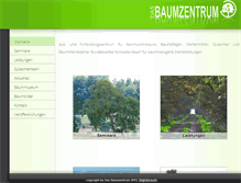 Tablet Screenshot of baumzentrum.de